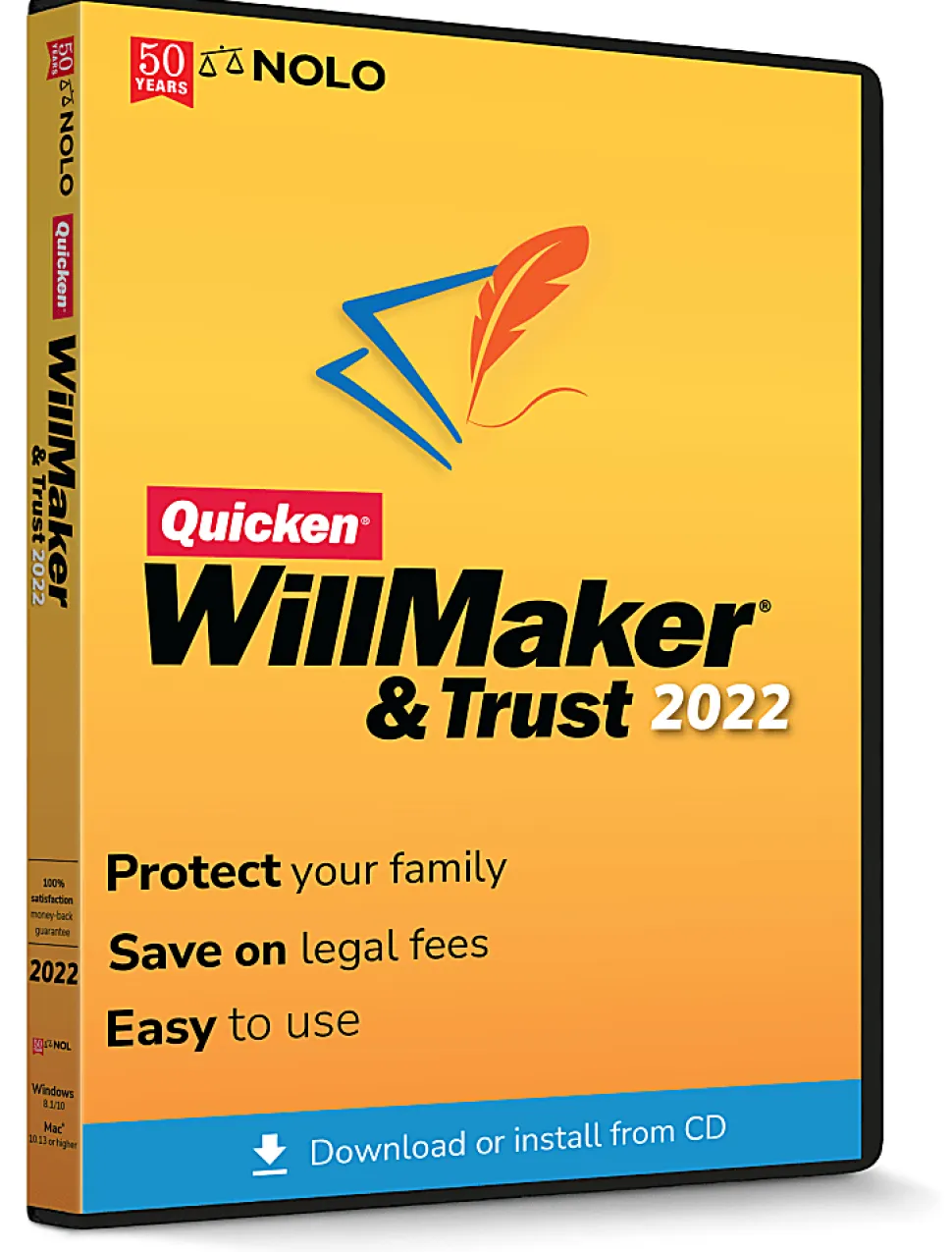 Quicken® WillMaker & Trust, 2022, Windows®/Mac, CD/Product Key