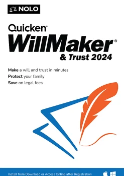 Quicken® Willmaker & Trust, 2024, Windows®, Product Key