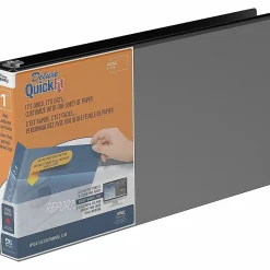 QuickFit® Heavy Duty View 3-Ring Binder, Spreadsheet, 1