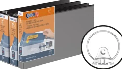 QuickFit® Heavy Duty View 3-Ring Binder, Spreadsheet, 1