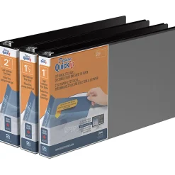 QuickFit® Landscape Overlay 3-Ring Binder, 1 1/2