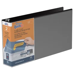 QuickFit® Legal Landscape Overlay 3-Ring Binder, 2
