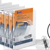 QuickFit® 3-Ring Binder, 5/8" Angle D-Rings, 50% Recycled, White