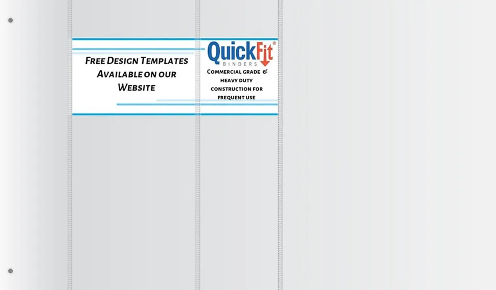 QuickFit® Space-Saving Commercial 3-Ring Binder, 5" D-Rings, 50% Recycled, Black
