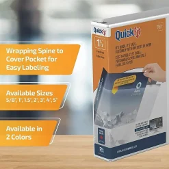 QuickFit® View 3-Ring Binder, 1 1/2