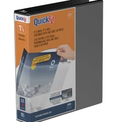 QuickFit® View 3-Ring Binder, 1 1/2