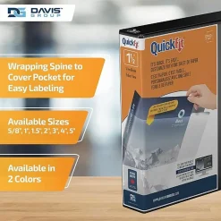 QuickFit® View 3-Ring Binder, 1 1/2