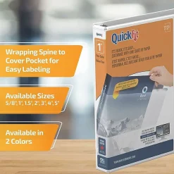 QuickFit® View 3-Ring Binder, 1