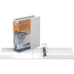 QuickFit® View 3-Ring Binder, 2" Round Rings, White