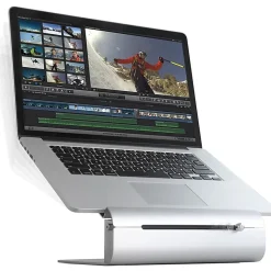Rain Design iLevel2 Adjustable Height Laptop Stand - iLevel 2 Is A Dynamic Stand With A Unique Height Adjustment Slider On The Front Panel
