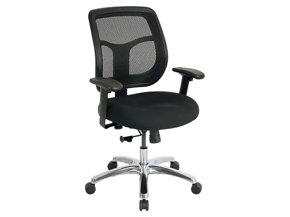 Raynor® Eurotech Apollo Mesh/Fabric Synchro Tilt Task Chair, Black