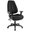 Raynor® Miranda Multifunction High-Back Chair, Black