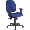 Raynor® 4 x 4 Fabric Task Chair, Navy/Black