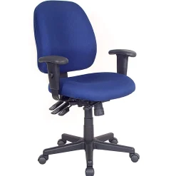 Raynor® 4 x 4 Fabric Task Chair, Navy/Black