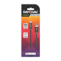 Rayovac Lightning To USB-A Cable, 10', Assorted Colors, MP7947