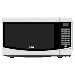 RCA Countertop Microwave Oven With Glass Turntable, 0.7 Cu. Ft., White