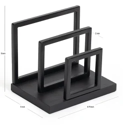 Realspace® Acadia Wood/Metal Letter Sorter, 6-1/4