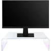 Realspace® Acrylic Monitor Stand, 4"H x 15"W x 7-1/2"D, Clear/Iridescent