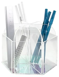 Realspace® Acrylic Spinning Desktop Organizer, 5