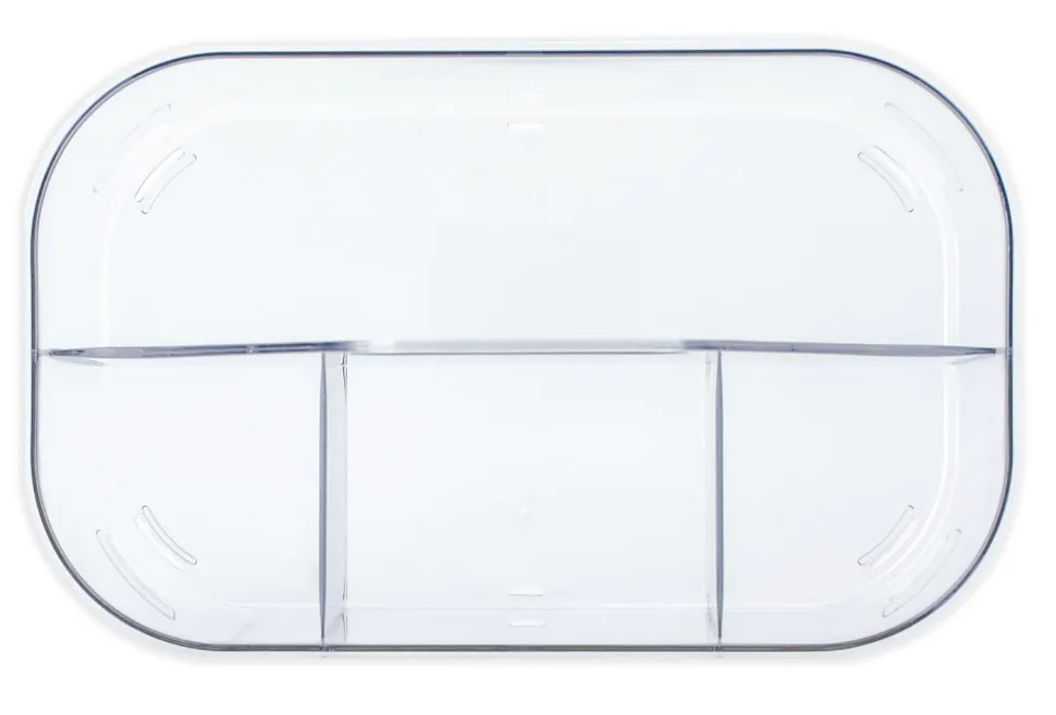 Realspace® Acrylic Storage Caddy, 7"H x 6"W x 4-3/4"D, Clear