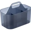Realspace® Acrylic Storage Caddy, 7"H x 6"W x 4-3/4"D, Blue