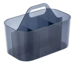 Realspace® Acrylic Storage Caddy, 7"H x 6"W x 4-3/4"D, Blue