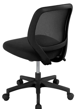 Realspace® Adley Mesh/Fabric Low-Back Task Office Chair, Black, BIFMA Compliant