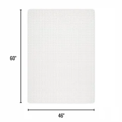 Realspace™ Advantage Commercial Pile Chair Mat, 46" x 60", Clear