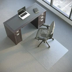 Realspace™ Advantage Commercial Pile Chair Mat, 46" x 60", Clear