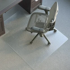 Realspace™ Advantage Commercial Pile Chair Mat, Wide Lip, 45" x 53", Clear