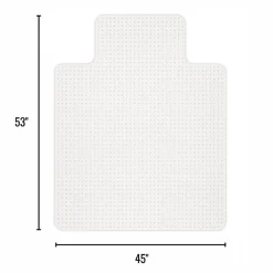 Realspace™ Advantage Commercial Pile Chair Mat, Wide Lip, 45