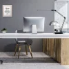 Realspace™ Architect Desk Lamp, Adjustable, 21-1/2"H, Black/Silver