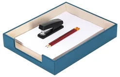 Realspace® Azura Vegan Leather Paper Tray, 2-3/8