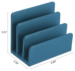 Realspace® Azura Vegan Leather Letter Sorter, 5-1/2