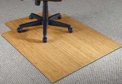 Realspace® Bamboo Chair Mat, 36"W x 48"D, 3/16" Thick, Natural