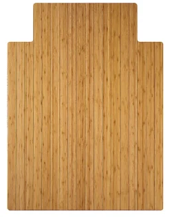Realspace® Bamboo Chair Mat, 36"W x 48"D, 3/16" Thick, Natural