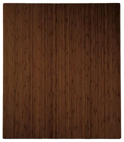 Realspace™ Bamboo Chair Mat, 48” x 52”, Brown