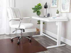 Realspace™ Bamboo Chair Mat, 48” x 52”, Brown