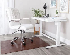 Realspace™ Bamboo Chair Mat, 36” x 48”, Brown