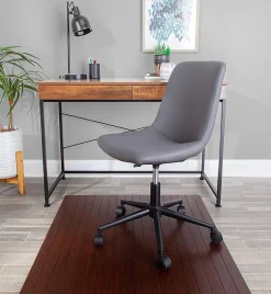 Realspace™ Bamboo Chair Mat, 36” x 48”, Brown