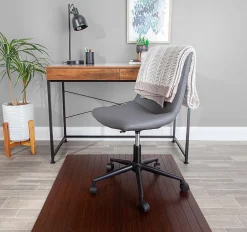Realspace™ Bamboo Chair Mat, 36” x 48”, Brown