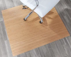 Realspace™ Bamboo Chair Mat, 42" x 48", Natural