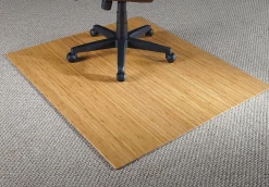 Realspace® Bamboo Roll-Up Chair Mat, 48