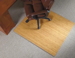 Realspace® Bamboo Roll-Up Chair Mat, 48
