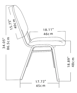 Realspace® Banquet Padded Fabric Seat, Fabric Back Stacking Chair 17 9/10" Seat Width, Black Seat/Black Frame, Quantity: 1