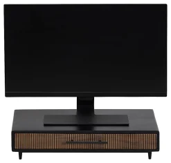 Realspace® Becker Wood/Metal Monitor Stand With Drawer For 32