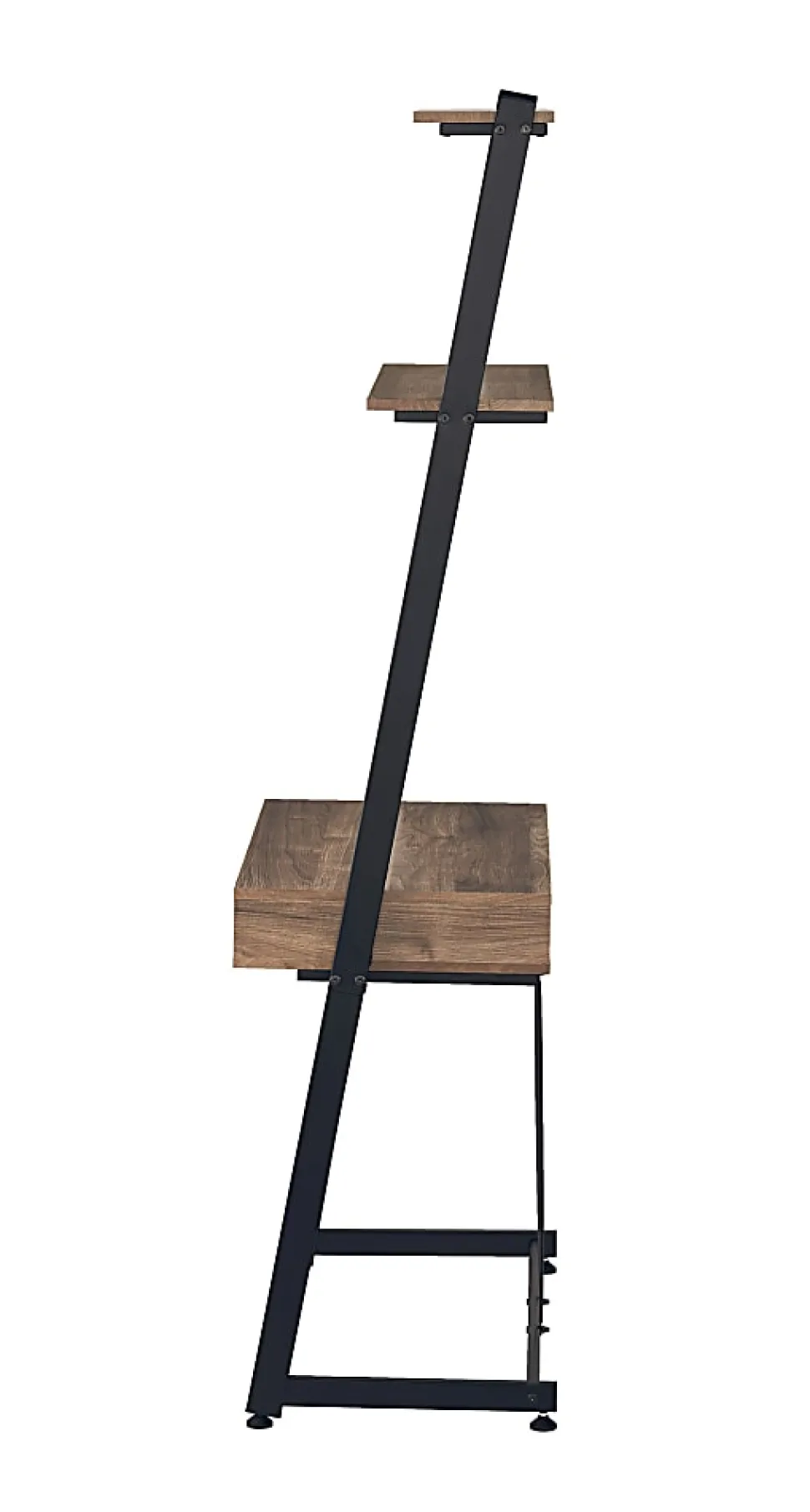 Realspace® Belling 35"W Leaning Computer Desk, Modern Oak
