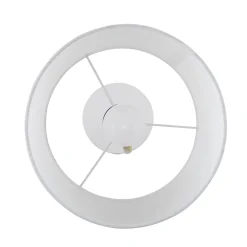Realspace™ Belsi Executive Shaded Desk Lamp With USB-Charging Port, 19"H, White