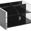 Realspace® Black Acrylic Desk Organizer