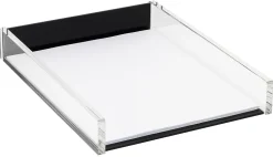 Realspace® Black Acrylic Paper Tray, Letter Size